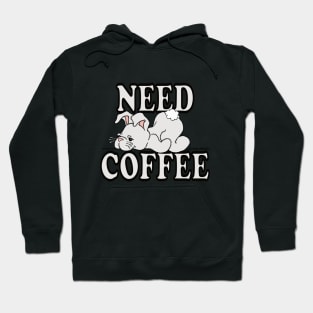 Coffee Lover Stuffed Bunny T shirt NEED COFFEE by ScottyGaaDo Hoodie